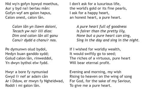canlaon hymn lyrics|Calon Lân .